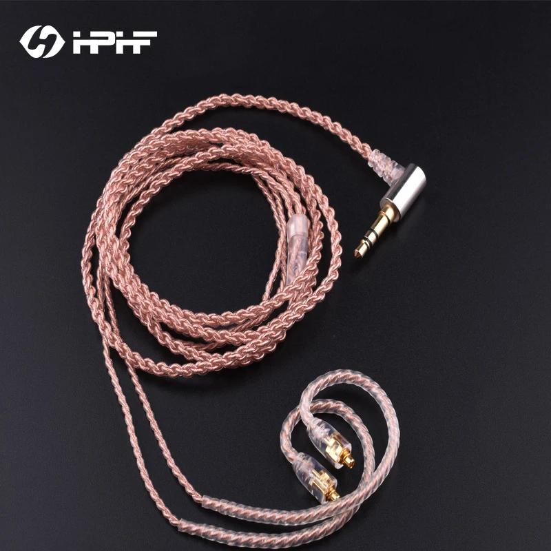HPHF сменный кабель MMCX/2PIN/IE80 IM50/IM70 одинарная кристальная медь OCC 3 5 мм разъем 0 78 для