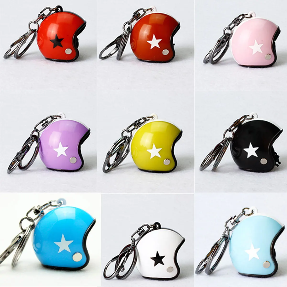 High Quality Multicolor Cool Fashion Motorcycle Keyring Helmet Key Chain Ring Keychain Keyring 45*41mm
High Quality Multicolor Cool Fashion Motorcycle Keyring Helmet Key Chain Ring Keychain Keyring 45*41mm