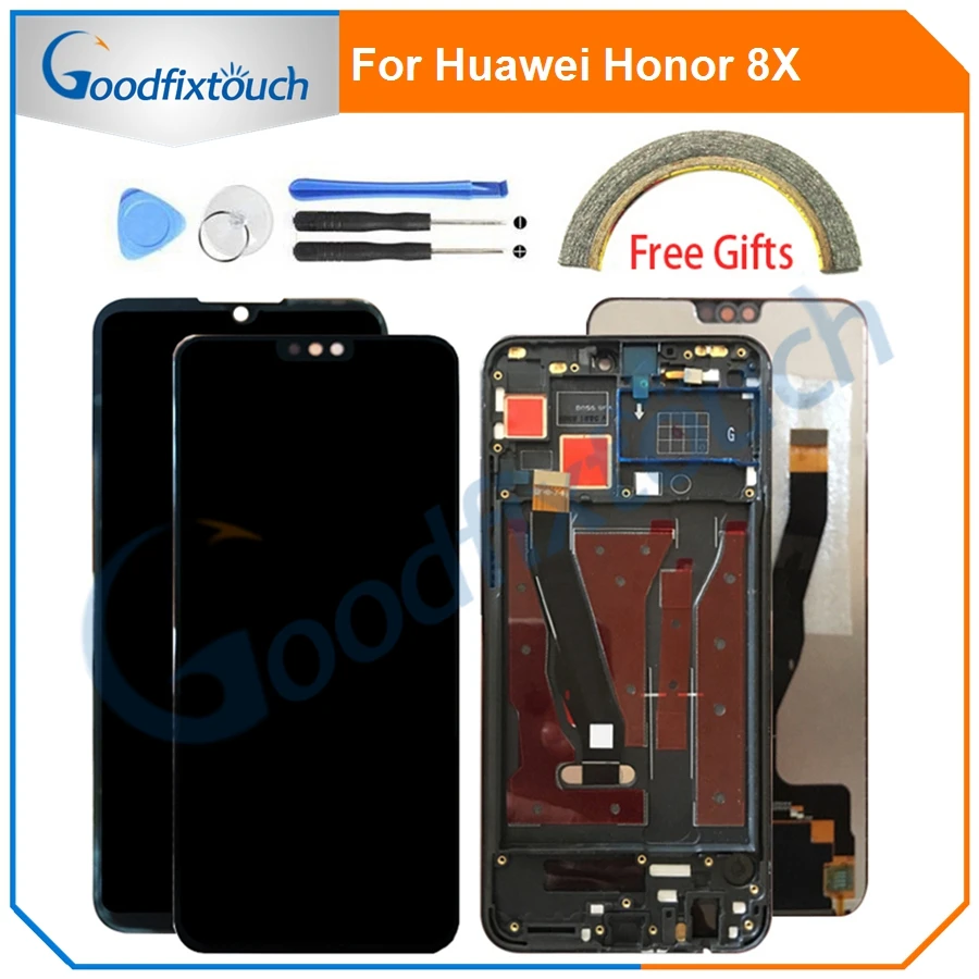 LCD Screen For Huawei Honor 8X JSN-AL00 JSN-L22 JSN-L21 LCD Display Touch Screen Digitizer Assembly With Frame Repair Parts
LCD Screen For Huawei Honor 8X JSN-AL00 JSN-L22 JSN-L21 LCD Display Touch Screen Digitizer Assembly With Frame Repair Parts