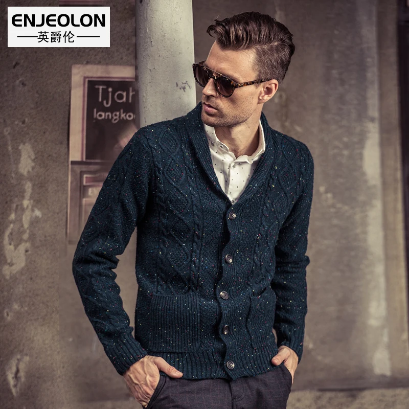 Enjeolon brand winter knitted cardigan Sweater men plus size 3XL clothes male Cotton dot solid color Sweater for men M2020
Enjeolon brand winter knitted cardigan Sweater men plus size 3XL clothes male Cotton dot solid color Sweater for men M2020