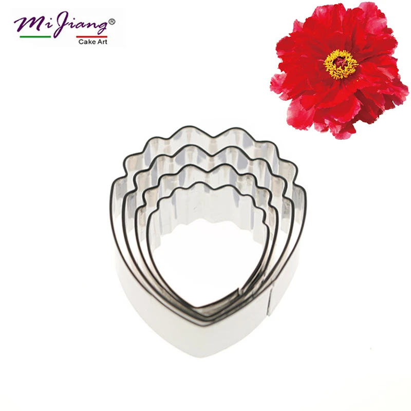 Stainless Steel Peony Flower Petal Cake Cutter Slicer Set DIY Fondant Cake Decarating Tools Kitchen Accessories 4pcs/set A327
Stainless Steel Peony Flower Petal Cake Cutter Slicer Set DIY Fondant Cake Decarating Tools Kitchen Accessories 4pcs/set A327