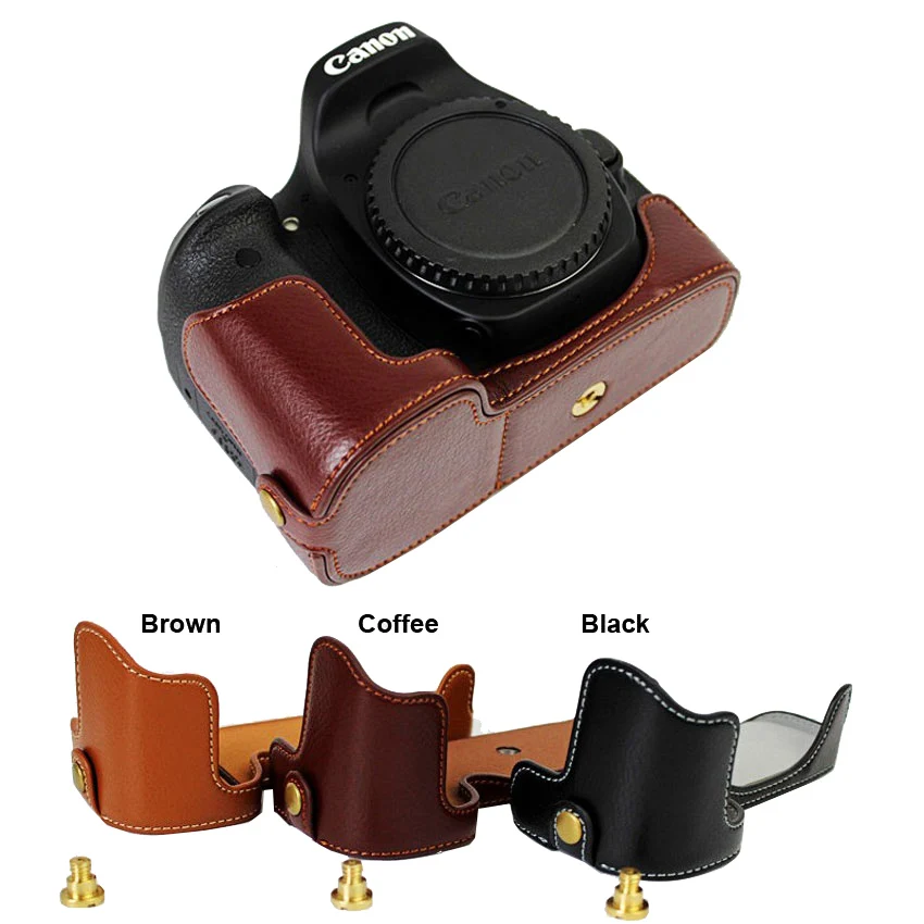 Real Genuine Leather Camera bag half Case Cover For Canon EOS 5DIII 5DIV 5D3 5D4 5DSR 5D MARK3 With Battery Opening
Real Genuine Leather Camera bag half Case Cover For Canon EOS 5DIII 5DIV 5D3 5D4 5DSR 5D MARK3 With Battery Opening