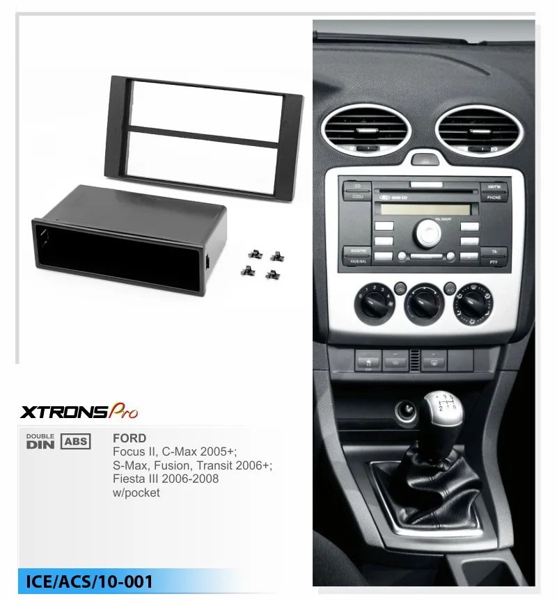 XTRONS Car Radio Fascia frame for FORD Focus II C-Max S-Max Fusion Transit Fiesta Galaxy
XTRONS Car Radio Fascia frame for FORD Focus II C-Max S-Max Fusion Transit Fiesta Galaxy