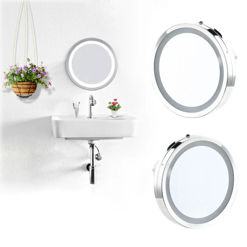 6 Inch 5X LED Makeup Mirorr Single Side Wall Mounted Compact Suction Cup Makeup Mirorr With Lights Bathroom Round Makeup Mirorrs
6 Inch 5X LED Makeup Mirorr Single Side Wall Mounted Compact Suction Cup Makeup Mirorr With Lights Bathroom Round Makeup Mirorrs