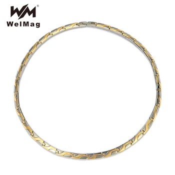 WelMag Fashion Magnetic Necklaces Therapy arthritis relief Gold color Titanium Chains Necklaces For Women Mother's gift
WelMag Fashion Magnetic Necklaces Therapy arthritis relief Gold color Titanium Chains Necklaces For Women Mother's gift