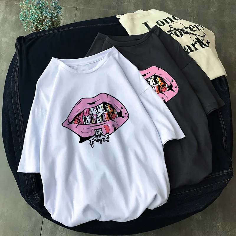 Spoof Harajuku Lip cartoon White Female T-shirt 2019 New Summer Novelty Tees Femme Life is Boring Letters casual Print T-shirt
Spoof Harajuku Lip cartoon White Female T-shirt 2019 New Summer Novelty Tees Femme Life is Boring Letters casual Print T-shirt