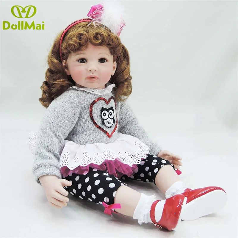 60cm Silicone Reborn Baby Doll Kids Playmate Gift for Girls Baby Alive Soft Toys for Bouquets Doll Bebes Reborn menina
60cm Silicone Reborn Baby Doll Kids Playmate Gift for Girls Baby Alive Soft Toys for Bouquets Doll Bebes Reborn menina