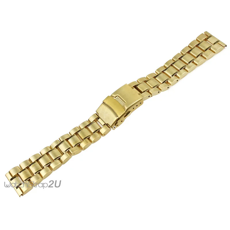 Gold Colored WatchBand Strap Locking Safety Fold Deployment Push Clasp Gold 18 mm 20 mm 22 mm 24 mm
Gold Colored WatchBand Strap Locking Safety Fold Deployment Push Clasp Gold 18 mm 20 mm 22 mm 24 mm