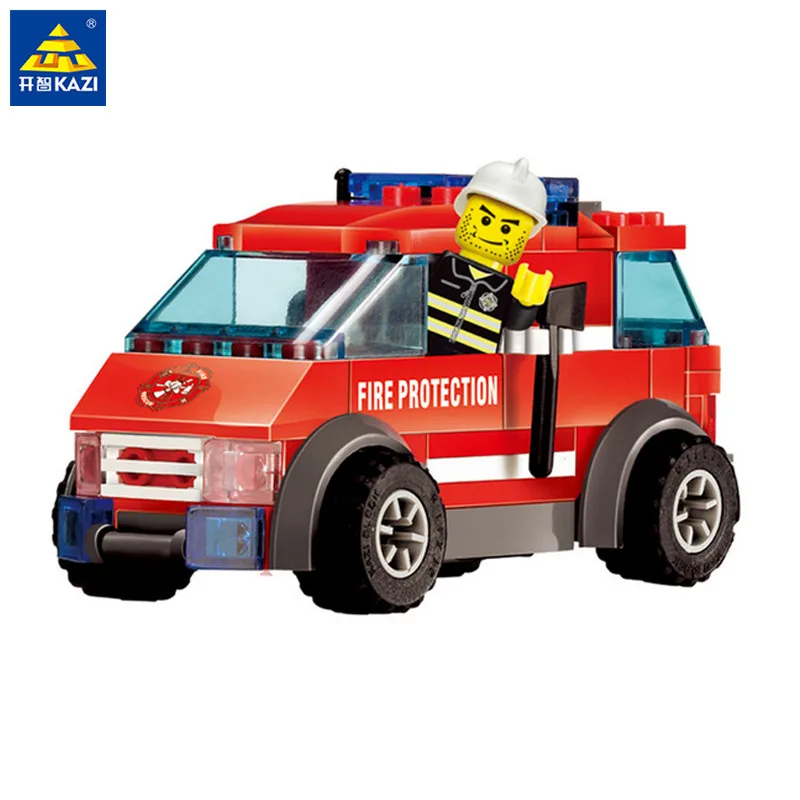 KAZI 8057 City Fire Engine 119 Emergency Building Blocks Sets Model 83Pcs DIY Fire Brick Truck DIY Action Figures Toys for Child
KAZI 8057 City Fire Engine 119 Emergency Building Blocks Sets Model 83Pcs DIY Fire Brick Truck DIY Action Figures Toys for Child