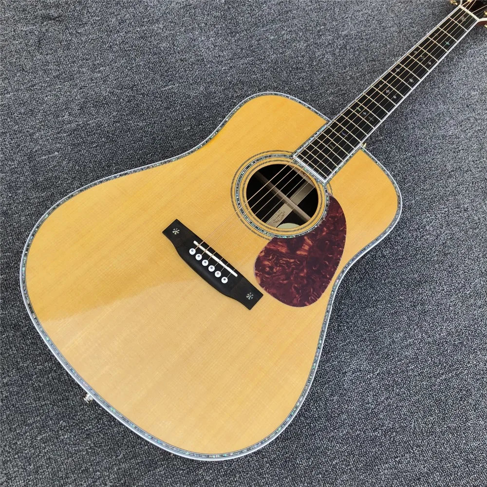 Real abalone D style acoustic guitar,Factory custom 41 inches Solid Spruce top Ebony Fingerboard Electric acoustic guitar
Real abalone D style acoustic guitar,Factory custom 41 inches Solid Spruce top Ebony Fingerboard Electric acoustic guitar