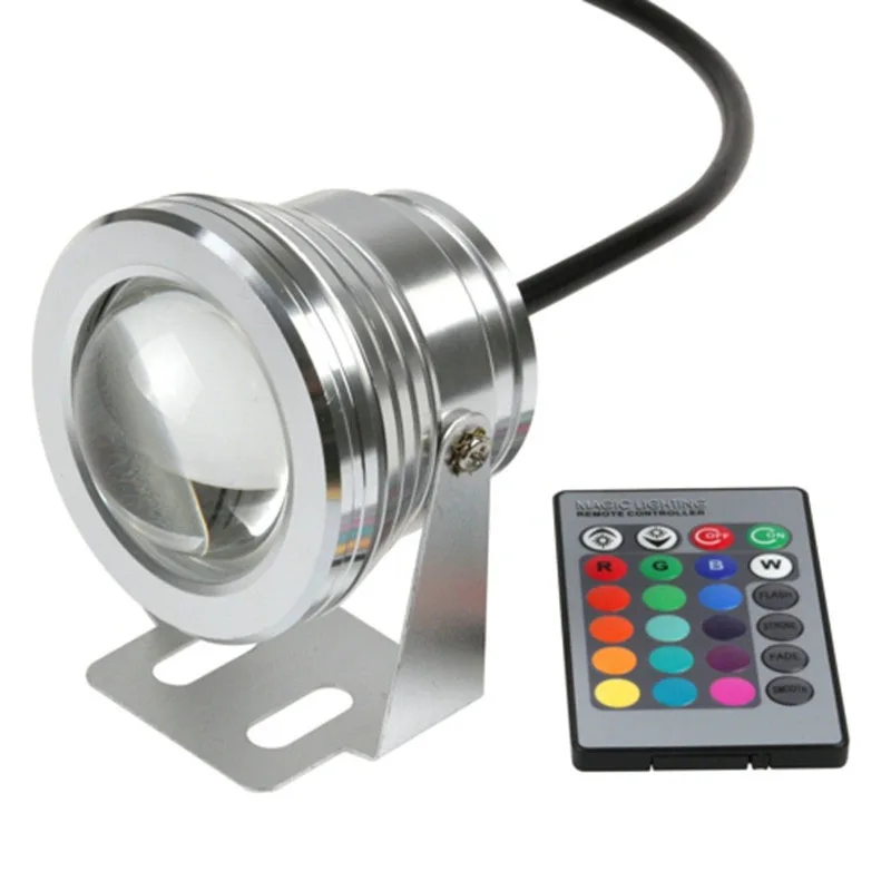 10W COB Swimming Pool LED Spotlights Underwater lamp DC 12V Waterproof IP68 Fountain Light RGB 16 Color Change Remote Controller
10W COB Swimming Pool LED Spotlights Underwater lamp DC 12V Waterproof IP68 Fountain Light RGB 16 Color Change Remote Controller