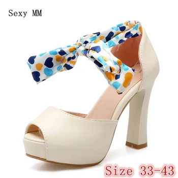 Summer Pumps Women Peep Toe High Heels Party Wedding Platform Gladiator Sandals Woman High Heel Shoes Plus Size 33 - 40 41 42 43
Summer Pumps Women Peep Toe High Heels Party Wedding Platform Gladiator Sandals Woman High Heel Shoes Plus Size 33 - 40 41 42 43