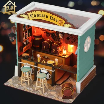 XXXG DIY cottage captain bar static scene model manually assembled a small house to send her boyfriend's birthday gift
XXXG DIY cottage captain bar static scene model manually assembled a small house to send her boyfriend's birthday gift