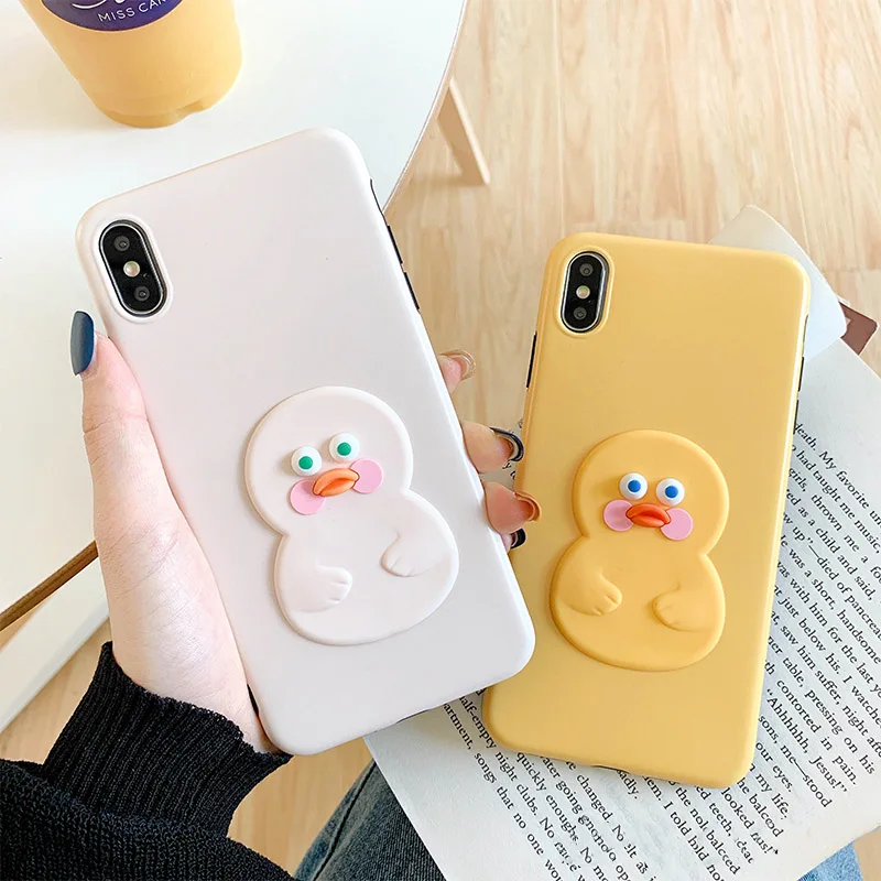 Cute Cartoon Duck Phone Case For iphone XS Max X XR Cover For iphone 6 6s 7 8 plus Back Cases Funny Soft TPU Silicone Capa Funda
Cute Cartoon Duck Phone Case For iphone XS Max X XR Cover For iphone 6 6s 7 8 plus Back Cases Funny Soft TPU Silicone Capa Funda