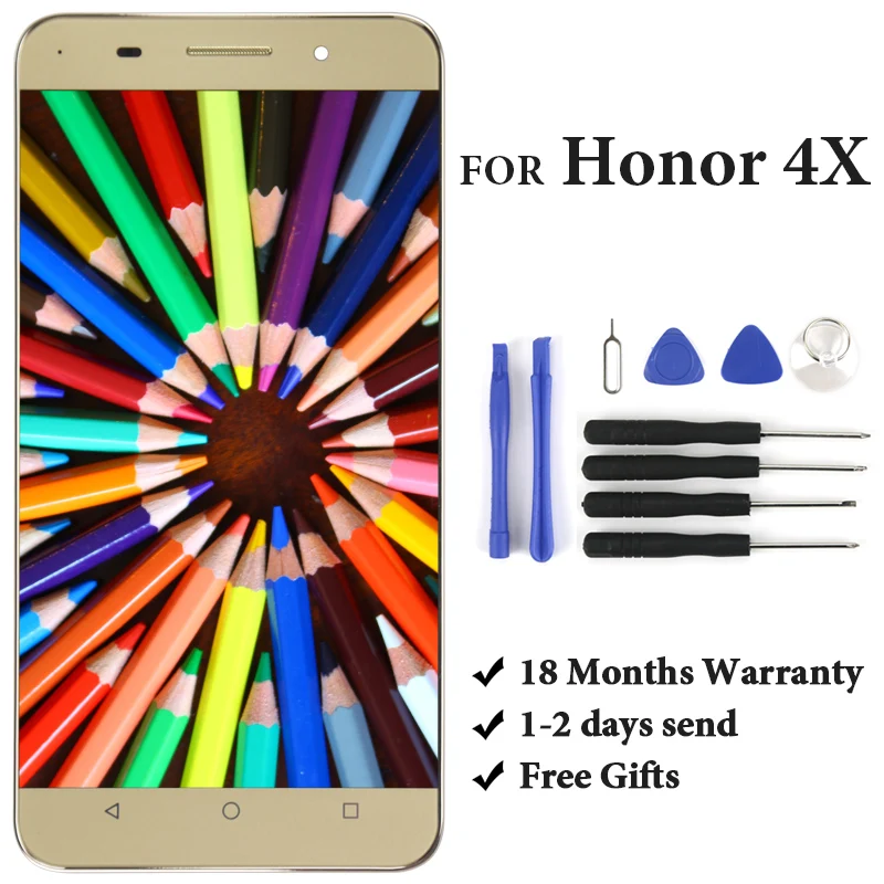 For Honor 4X LCD Display Assembly Replacement With Touch Screen For LCD CHE2-L12 CHE2-L23 CHE2-L11 CHE2-L04 5.5'
For Honor 4X LCD Display Assembly Replacement With Touch Screen For LCD CHE2-L12 CHE2-L23 CHE2-L11 CHE2-L04 5.5'
