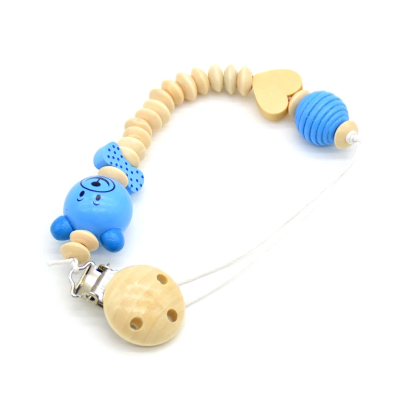 Neutral Color Baby Pacifier Clip Holder with Cartoon Bear Shaped Pendant Boys Girls Dummy holder Wooden beads Newborn Gift
Neutral Color Baby Pacifier Clip Holder with Cartoon Bear Shaped Pendant Boys Girls Dummy holder Wooden beads Newborn Gift