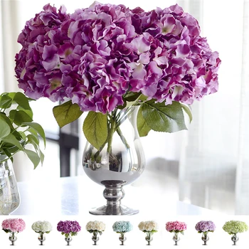 Hot Selling Artificial Hydrangea Flower 5 Big Heads Flowers Bride Bouquet Wedding Flower Multicolor Colors Avaliable
Hot Selling Artificial Hydrangea Flower 5 Big Heads Flowers Bride Bouquet Wedding Flower Multicolor Colors Avaliable