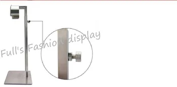 2pcs Hot sale high quality matte Stainless steel bags display rack holder adjustable wig/silk scarf/purse/handbag display stand
2pcs Hot sale high quality matte Stainless steel bags display rack holder adjustable wig/silk scarf/purse/handbag display stand