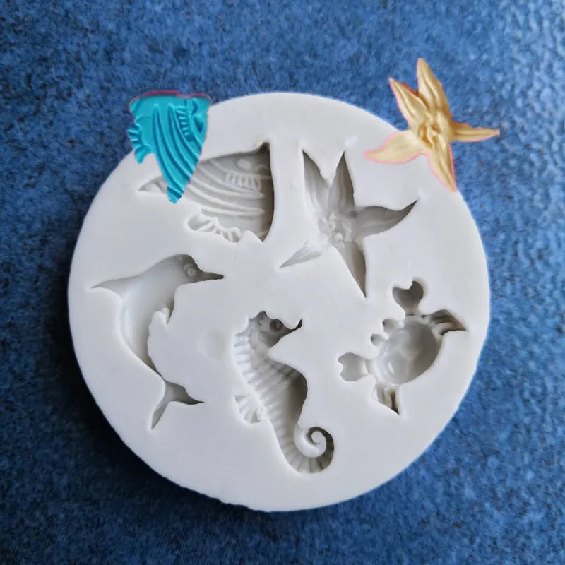 DIY Dolphin Seahorse Starfish Crab Silicone Mold Sea Ocean Fondant Silicone Mold Liquid Pancake Mold A1070
DIY Dolphin Seahorse Starfish Crab Silicone Mold Sea Ocean Fondant Silicone Mold Liquid Pancake Mold A1070