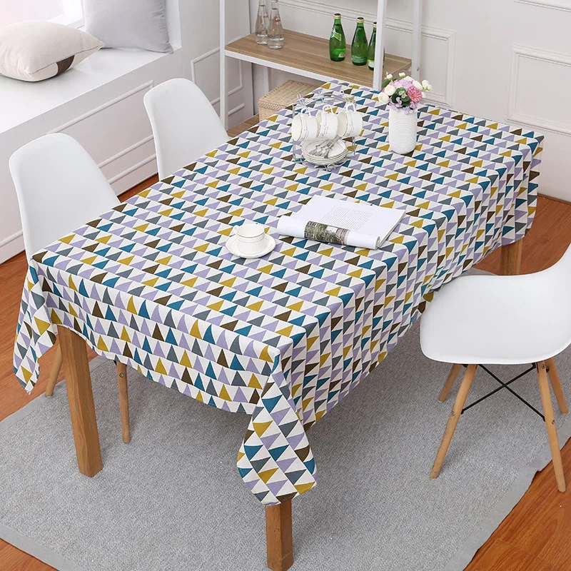 Colorful Triangle Patterns Nordic Geometric Tablecloths On The Table Rectangular Cotton Linen Table Cloth For Table Decor
Colorful Triangle Patterns Nordic Geometric Tablecloths On The Table Rectangular Cotton Linen Table Cloth For Table Decor