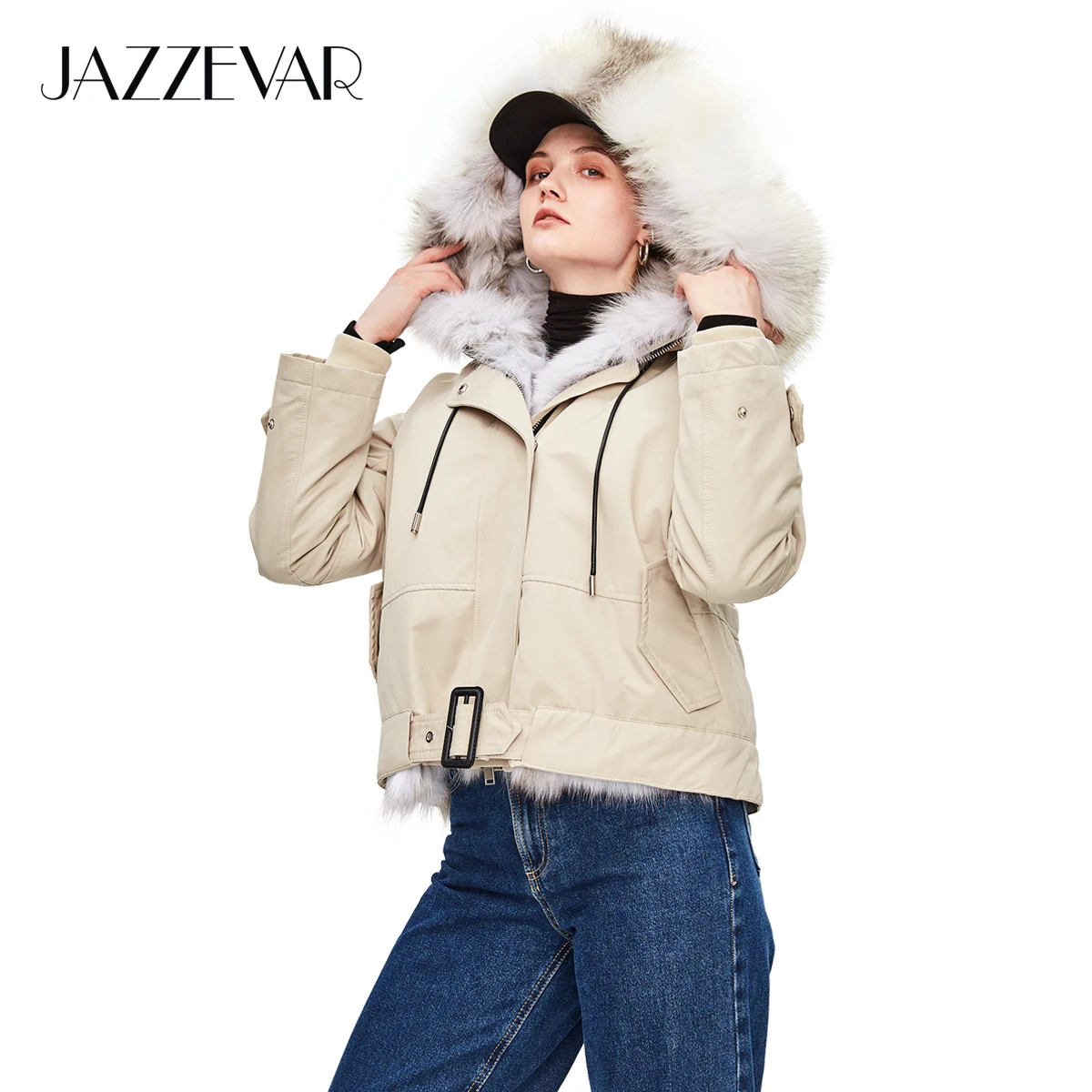 JAZZEVAR 2018 New Winter High Fashion Street Womens Luxurious Real Fox Fur Short Hooded Jacket Detachable Fur Lined outerwear
JAZZEVAR 2018 New Winter High Fashion Street Womens Luxurious Real Fox Fur Short Hooded Jacket Detachable Fur Lined outerwear