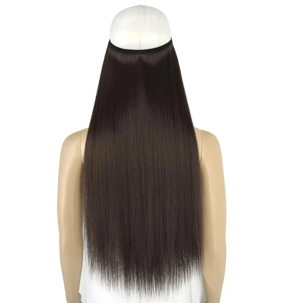 TOPREETY Heat Resistant Matt Synthetic Hair 24" 60cm 100gr Elasticity Invisible Wire Straight Halo Hair Extension 8106
TOPREETY Heat Resistant Matt Synthetic Hair 24" 60cm 100gr Elasticity Invisible Wire Straight Halo Hair Extension 8106