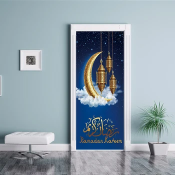 2Pcs/set Muslin Door Stickers Islamic Wall Sticker Bedroom Living Room Decor Wallpaper Poster PVC Waterproof Decal
2Pcs/set Muslin Door Stickers Islamic Wall Sticker Bedroom Living Room Decor Wallpaper Poster PVC Waterproof Decal