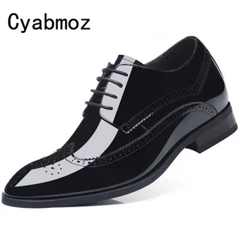 Cyabmoz Buiness Dress Shoes Men Height Increase Elevator Shoes Genuine Patent Leather Invisibly 7cm Formal Classic Brogue Oxford
Cyabmoz Buiness Dress Shoes Men Height Increase Elevator Shoes Genuine Patent Leather Invisibly 7cm Formal Classic Brogue Oxford