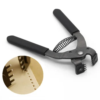 Leahter Straight Line Hole Punchs Plier Clamp Cut Punch Leathercraft Stitching Tool for Sewing Weaving, 4mm spacing, 2mm Width
Leahter Straight Line Hole Punchs Plier Clamp Cut Punch Leathercraft Stitching Tool for Sewing Weaving, 4mm spacing, 2mm Width