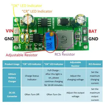 DD28CRTA 1A 3.7-18.5V Charging Board For Lithium Batteries Or Lithium Battery Packs
DD28CRTA 1A 3.7-18.5V Charging Board For Lithium Batteries Or Lithium Battery Packs