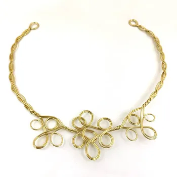 Wired Twisted Hairband Tiaras Headpiece Choker Necklace Collar Necklaces with 2 Loops Connectors Metal DIY Findings for Women
Wired Twisted Hairband Tiaras Headpiece Choker Necklace Collar Necklaces with 2 Loops Connectors Metal DIY Findings for Women