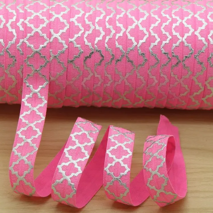 5/8'' Free shipping quatrefoil silver foil printed Fold Elastic FOE headband headwear hairband decoration wholesale OEM H5385
5/8'' Free shipping quatrefoil silver foil printed Fold Elastic FOE headband headwear hairband decoration wholesale OEM H5385