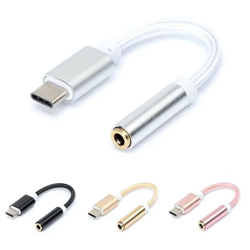 USB Type-C to 3.5mm Headphone Jack AUX Audio Cable Adapter Charging Cable USB Type-C for Xiaomi 6/Mix 2
USB Type-C to 3.5mm Headphone Jack AUX Audio Cable Adapter Charging Cable USB Type-C for Xiaomi 6/Mix 2