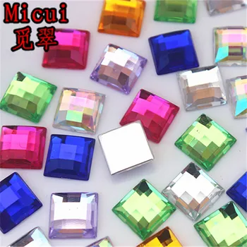Micui 100pcs 10mm Square Shape Acrylic Rhinestones Flatback Strass Crystals Stones For Clothes Crafts ZZ56
Micui 100pcs 10mm Square Shape Acrylic Rhinestones Flatback Strass Crystals Stones For Clothes Crafts ZZ56