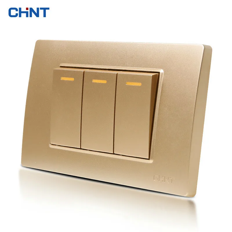 CHINT 118 Type Switch NEW5D Steel Champagne Hyun Golden Three Gang Two Way Two Position Small Three Open Panel
CHINT 118 Type Switch NEW5D Steel Champagne Hyun Golden Three Gang Two Way Two Position Small Three Open Panel