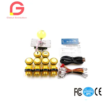 Easyget LED Arcade DIY Parts 1x Zero Delay USB Encoder + 1x 8 Way Joystick + 10x LED Illuminated Push Buttons For Mame Jamma Arc
Easyget LED Arcade DIY Parts 1x Zero Delay USB Encoder + 1x 8 Way Joystick + 10x LED Illuminated Push Buttons For Mame Jamma Arc