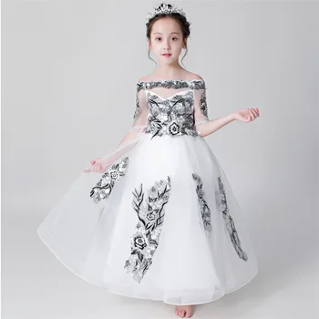 2020 Autumn New Children Girls Elegant Birthday Wedding Party Princess Lace Dress Kids Baby Model Show Piano Host Costume Dress
2020 Autumn New Children Girls Elegant Birthday Wedding Party Princess Lace Dress Kids Baby Model Show Piano Host Costume Dress