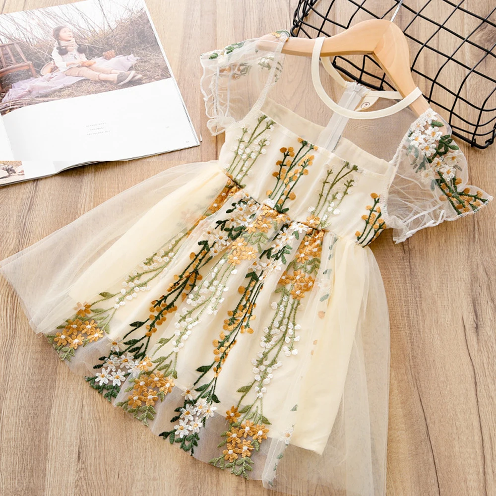 Summer Toddler Baby Girl Princess Dresses Flower Wedding Kids Clothes Embroidered Lace Gown Elegant Tulle Tutu Dress For Girls
Summer Toddler Baby Girl Princess Dresses Flower Wedding Kids Clothes Embroidered Lace Gown Elegant Tulle Tutu Dress For Girls