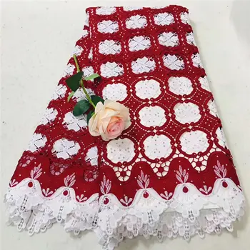 2019 Hot Sale white+Red Embroidered African Lace Fabric High Quality with Rhinestone French Net Lace Guipure Lace Fabric
2019 Hot Sale white+Red Embroidered African Lace Fabric High Quality with Rhinestone French Net Lace Guipure Lace Fabric