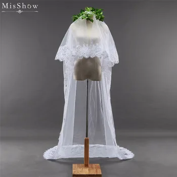 MisShow High-quality White Beige 3 Meters Long Two Layer Wedding Veil With Comb Lace Edge Bridal Veil Veu De Noiva Longo
MisShow High-quality White Beige 3 Meters Long Two Layer Wedding Veil With Comb Lace Edge Bridal Veil Veu De Noiva Longo