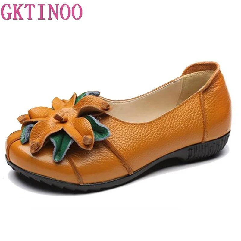 GKTINOO Summer Autumn Fashion Flower Design Round Toe Solid Color Flat Shoes Vintage Genuine Leather Women Flats Girl Loafers
GKTINOO Summer Autumn Fashion Flower Design Round Toe Solid Color Flat Shoes Vintage Genuine Leather Women Flats Girl Loafers