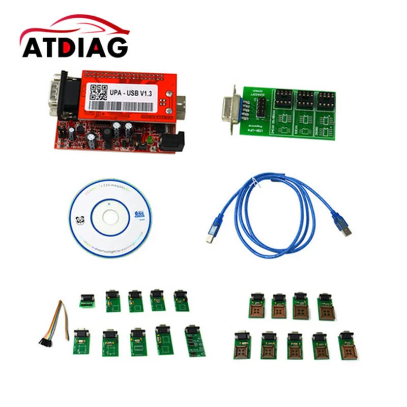 UPA USB Programmer V1.3 With Full Adaptors V1.3 ECU Chip Tunning OBD2 Diagnostic Tool Free Shipping
UPA USB Programmer V1.3 With Full Adaptors V1.3 ECU Chip Tunning OBD2 Diagnostic Tool Free Shipping
