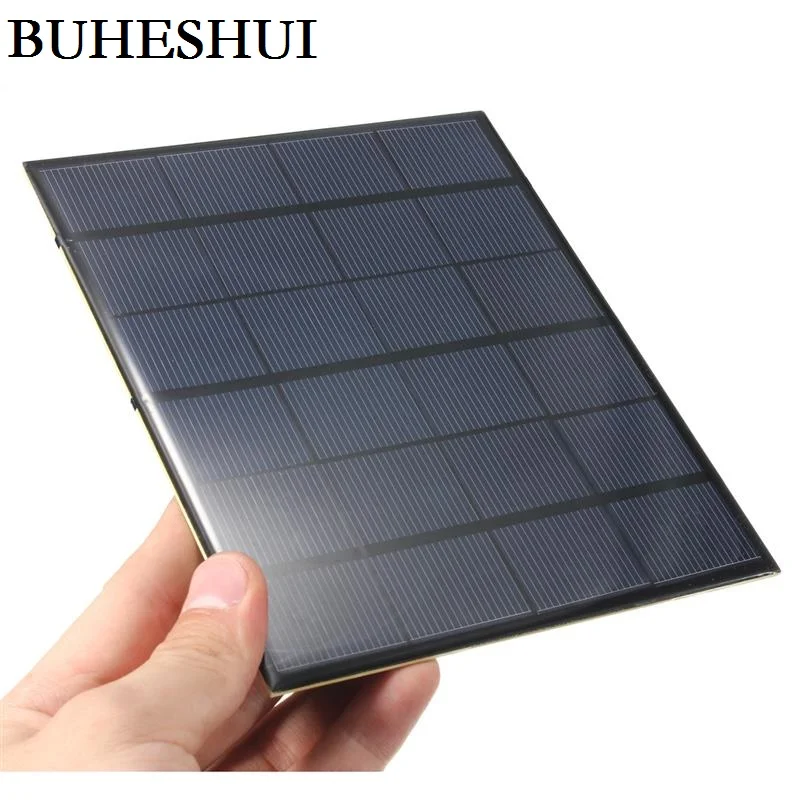 BUHESHUI 3.5W 6V Polycrystalline Solar Cell DIY Panel Battery System Charger Study 165*135*3MM Epoxy 20pcs/lot Wholesale | Электроника