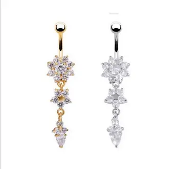 New Arrive Gold Belly Button Ring Fashion Women Body Belly Bar Piercing Navel Jewellry 14G 316L Surgical Steel Bar
New Arrive Gold Belly Button Ring Fashion Women Body Belly Bar Piercing Navel Jewellry 14G 316L Surgical Steel Bar
