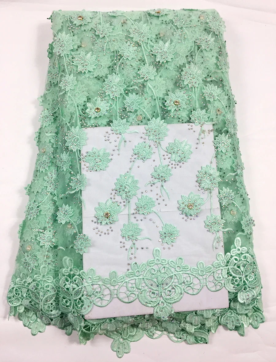 3D Flower Lace Fabric French Mesh Lace High Quality Nigerian Tulle With stone African Net Women Dress 5yard/lot
3D Flower Lace Fabric French Mesh Lace High Quality Nigerian Tulle With stone African Net Women Dress 5yard/lot