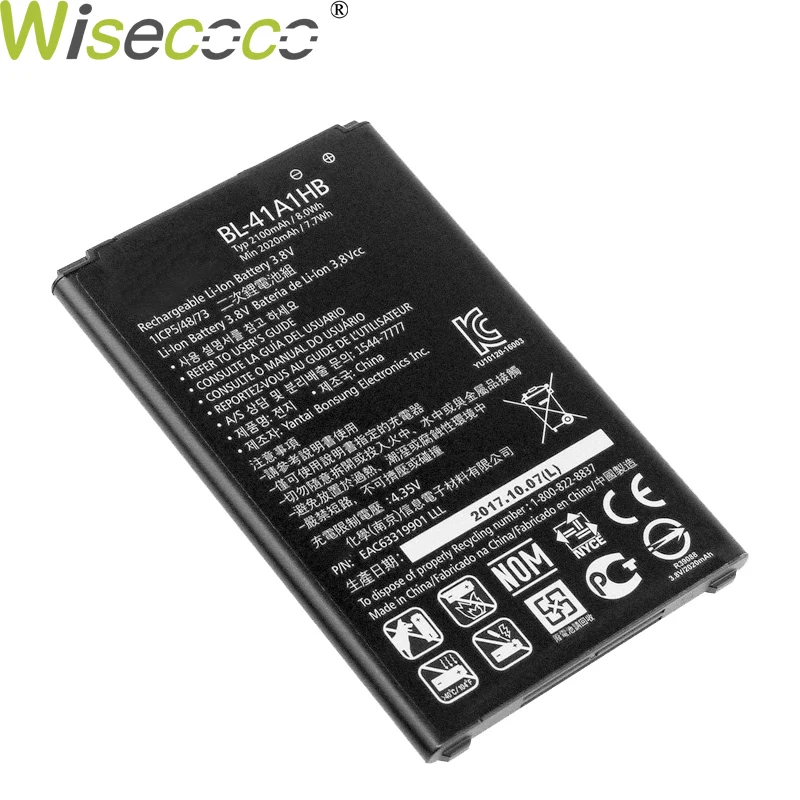 Wisecoco New Original 2100/2850mAh BL-41A1HB Battery For LG X Style Tribute HD Boost Mobile X Style LS676 L56VL Phone+Track Code
Wisecoco New Original 2100/2850mAh BL-41A1HB Battery For LG X Style Tribute HD Boost Mobile X Style LS676 L56VL Phone+Track Code
