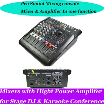 Pro 4 Channel Live Studio Audio Mixers Mixer Mixing Console 800W Power Amplifier
Pro 4 Channel Live Studio Audio Mixers Mixer Mixing Console 800W Power Amplifier