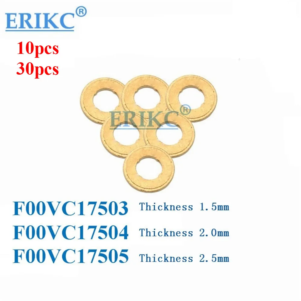 ERIKC Liseron Diesel Fuel Nozzle Needle Valve Adjusting Copper Shims F 00V C17 504 Thickness=2mm , Common Rail Injector Washer
ERIKC Liseron Diesel Fuel Nozzle Needle Valve Adjusting Copper Shims F 00V C17 504 Thickness=2mm , Common Rail Injector Washer