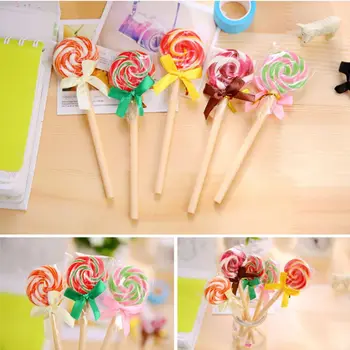 10 pcs novelty Lollipop ballpoint pen school stationary store school supplies 0.5mm 
10 pcs novelty Lollipop ballpoint pen school stationary store school supplies 0.5mm