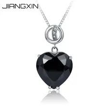 JiangXin ladies' Simulated Black Diamond Pendant Necklace Dazzling Heart Shape White Gold Plated 925 Sterling Silver Best Gift
JiangXin ladies' Simulated Black Diamond Pendant Necklace Dazzling Heart Shape White Gold Plated 925 Sterling Silver Best Gift